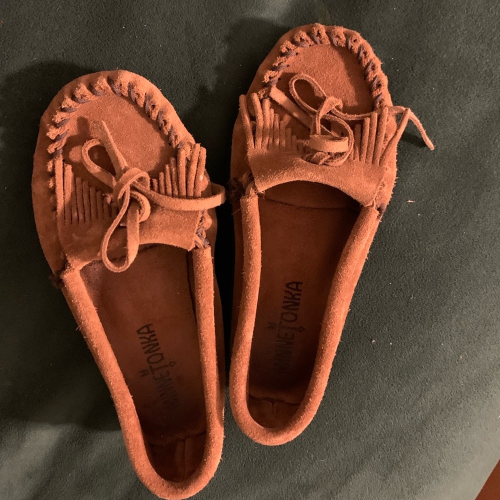 Kid’s leather moccasins